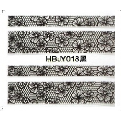 Стикер за Нокти Дантела Черна HBJY018
